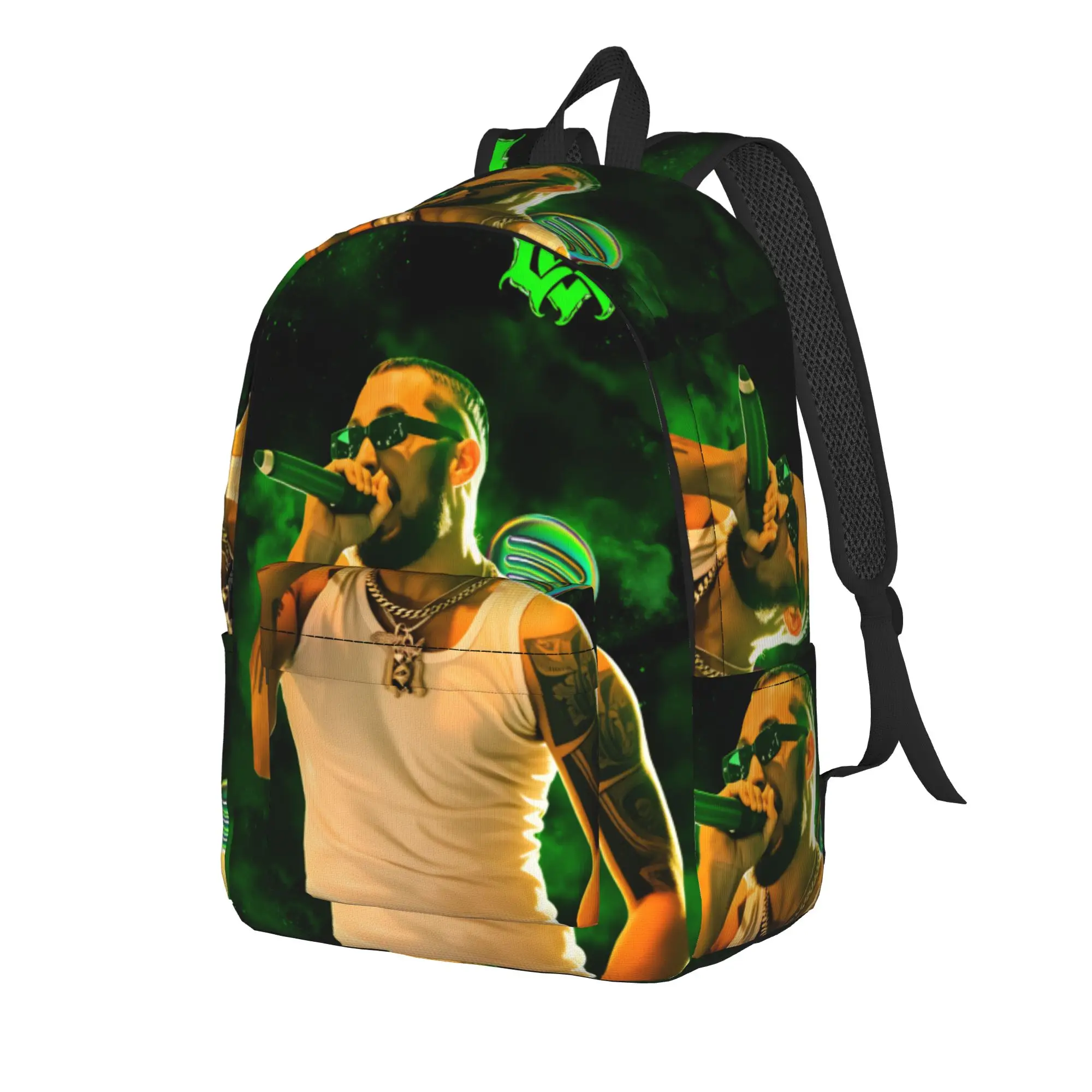 Jc Reyes Album Tour 2025 Rapper Backpack  Youth Polyester Workout Backpacks Pattern Modern School Bags Rucksack