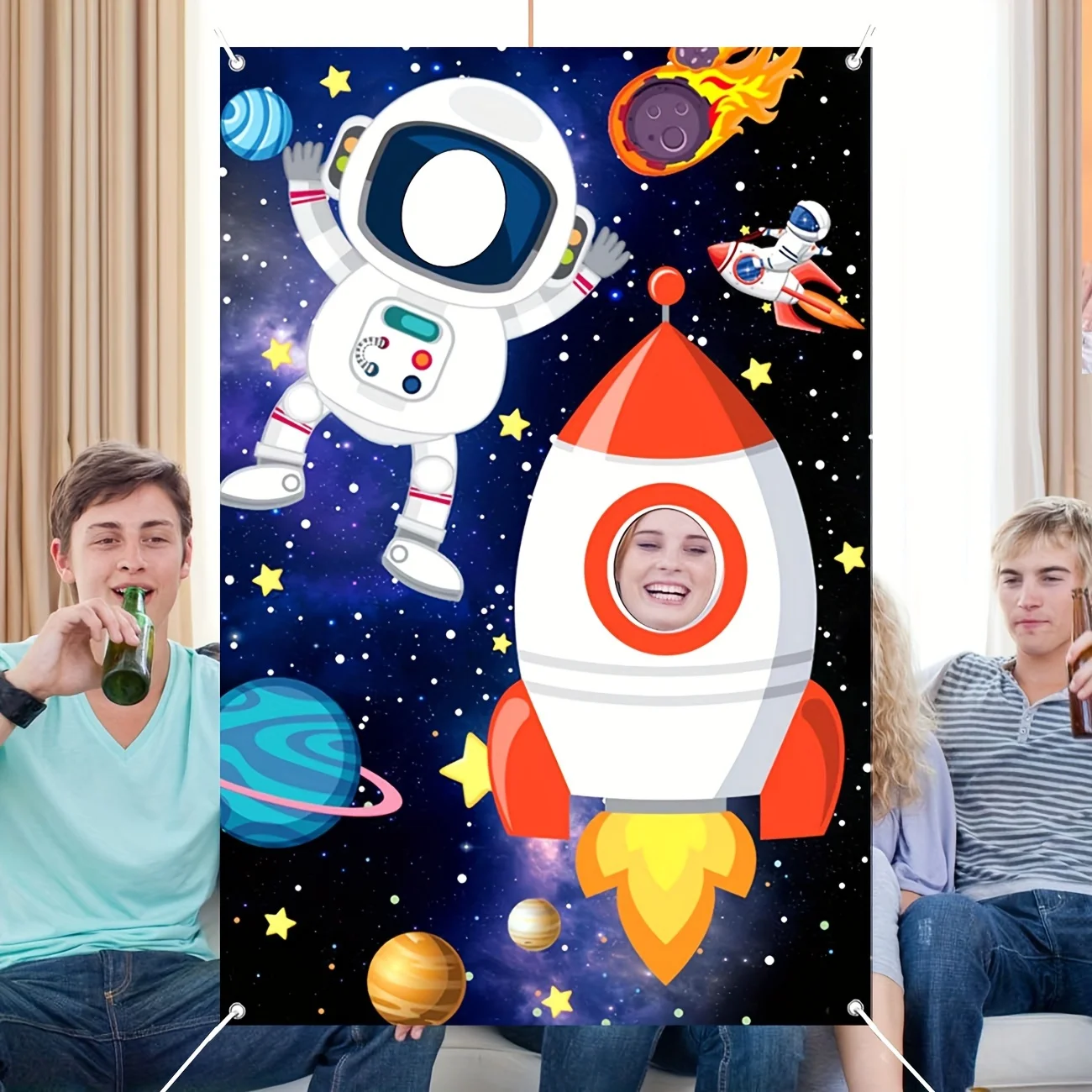 Space Birthday Decorations Space Themed Party Decorations Birthday Party Supplies Space Photo Prop Space Backdrop Banner