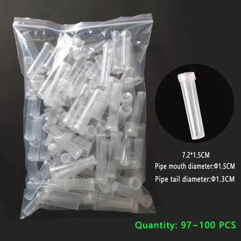 50/100/200PCS Reusable Plastic Flower Water Tubes Flower Vials with Caps Decoration Roses Fresh Flowers Florist Nutrition Flower