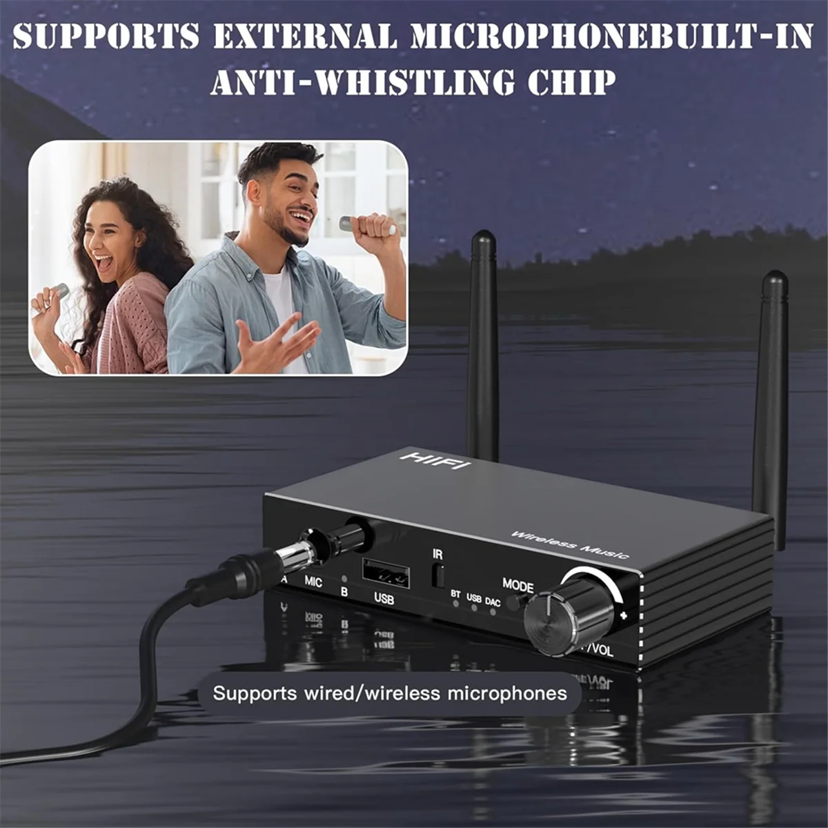 

ATS-Bluetooth 5.3 Audio Adapter Receiver, TV Bluetooth Transmitter, Wireless Audio Adapter for Home