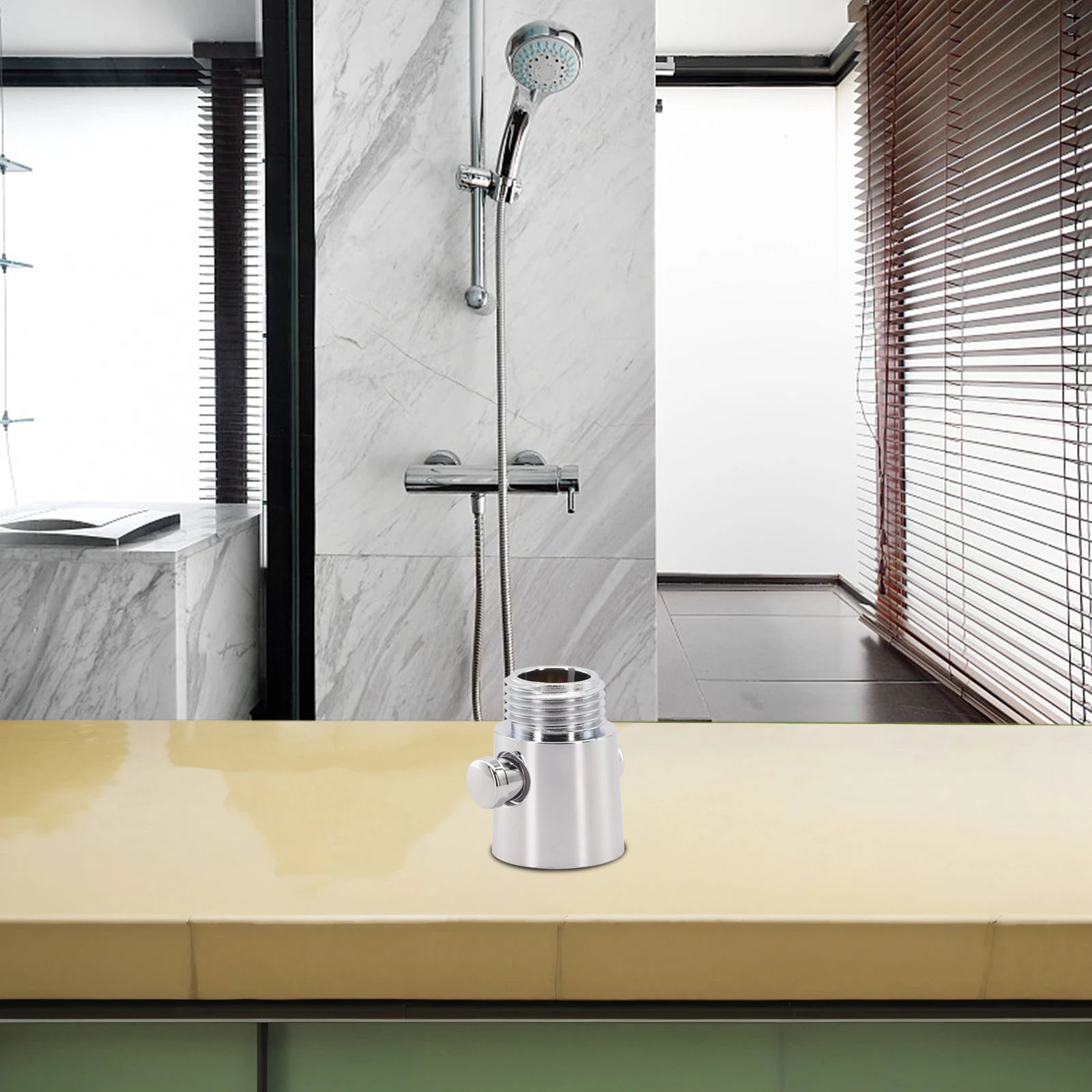 Control de ducha de mano, interruptor de Control de cabezal de ducha, galvanoplastia para baño, práctico accesorio de baño duradero