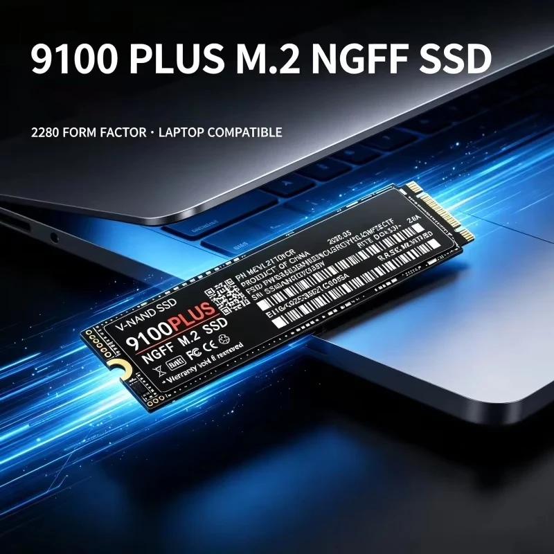 9100 PLUS M.2 2280 NGFF PCIe 3.0 SSD Upto Internal Solid State Drive 500GB-4TB For Laptop Desktop Gaming PC Storage