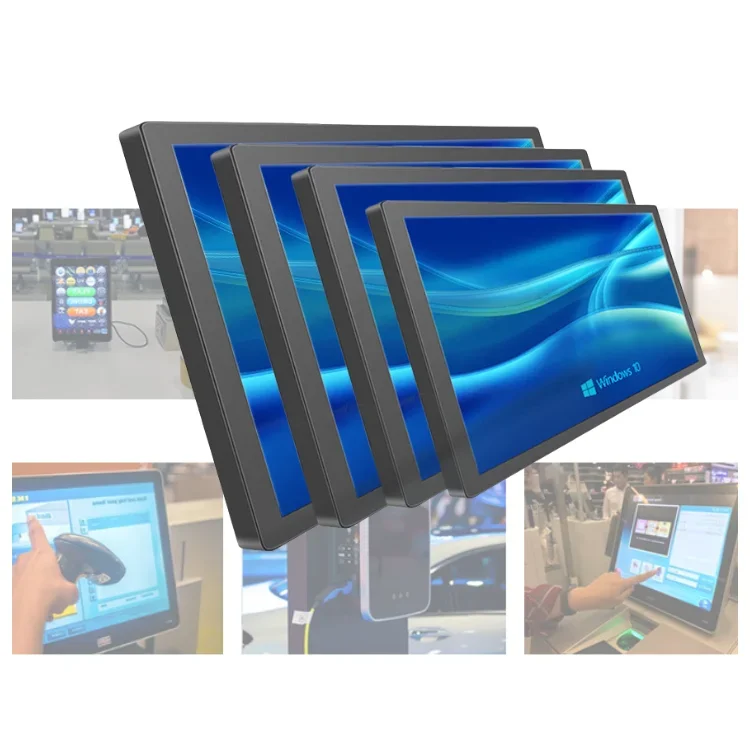 Customized 21.5 23.8 27 32 inch capacitive touch panel monitor interactive display wall mount big tablet android touch screen