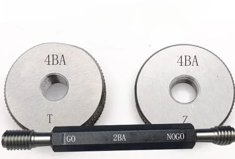 Inch Electrical Appliance Thread Plug Gauge Ring Gauge Pass Gauge BA0BA1 BA2 BA3 BA 4 5 6 7 BA8 Go and Nogo