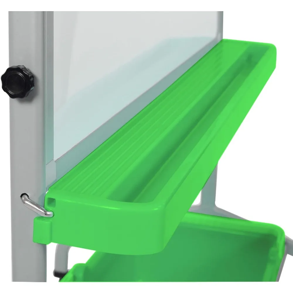 高さ調節可能なデスク、モバイルホワイトボード、フリップチャートスタンド、収納箱、チャートフック付き