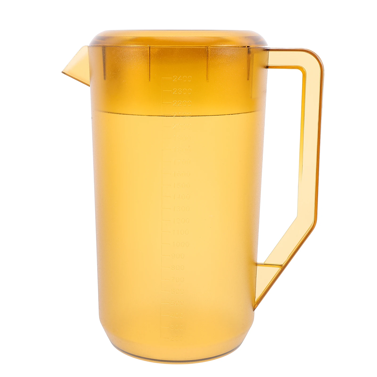 

PC Cold Water Pitcher Frosted Design Precise Measurement Juices Iced Tea Beverages Large Capacity Kitchen Plastic Jug Container
