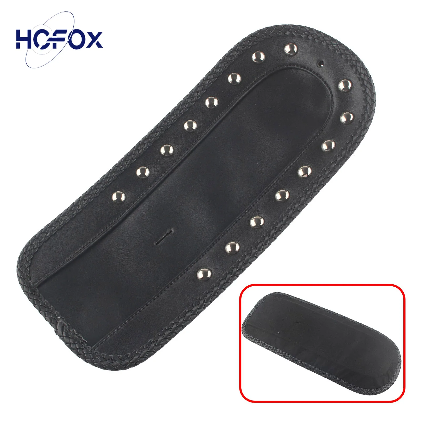 

For Harley-Davidson Softail FXBRS FXBR FLDE FXFBS FXFB Motorcycle PU Leather Rear Fender Bib Black Pad Cover