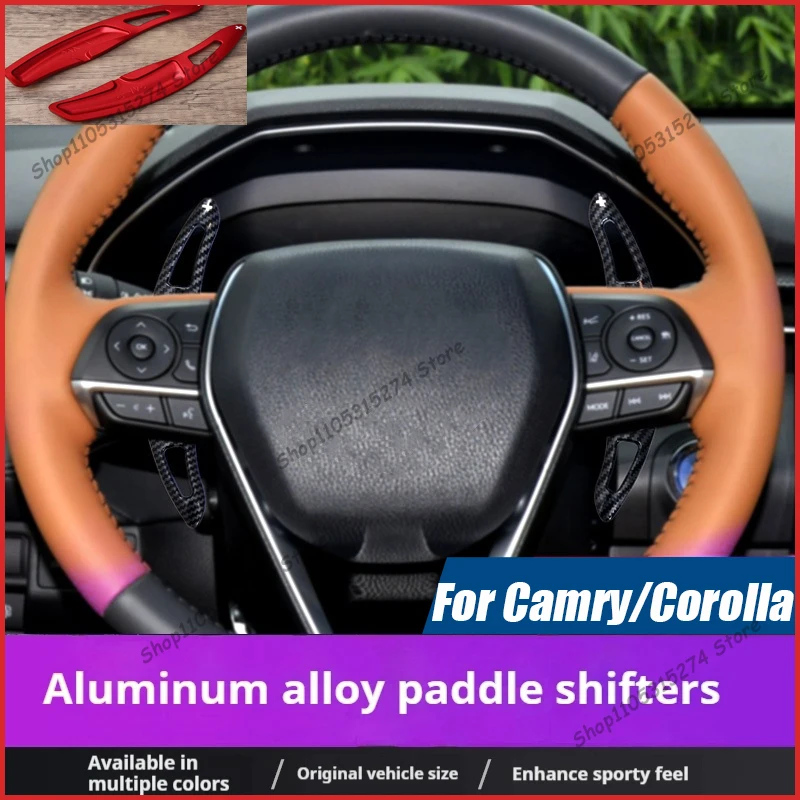 For Toyota 8th Generation Camry Shift Paddles Corolla Asia Dragon Steering Wheel Carbon Fiber Paddle Decoration Modification