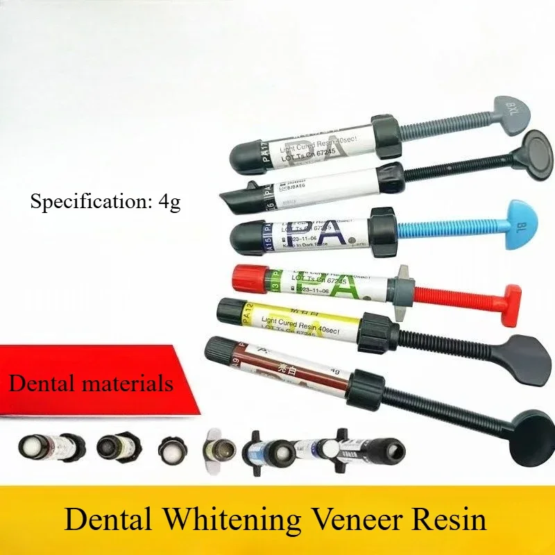 4g/PCS Dental UV Curable Resin BXL BL 6D Nano Relief Whitening Veneer Resin Dental Restorative Materials Laboratory Consumables