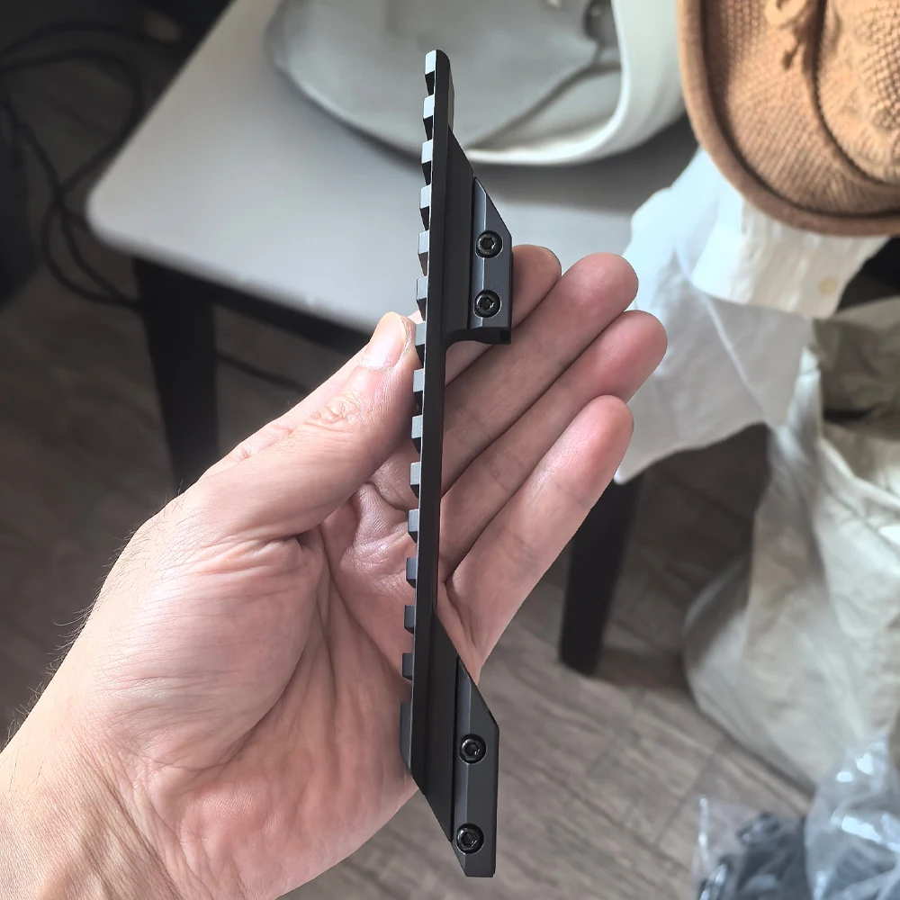 Taktischer Schienenadapter 11mm Schwalbenschwanz auf 20mm Picatinny Weaver Schienen-Erhöhungsbasis für Luftgewehr-Zielfernrohrmontage und Visierzubehör – Detail 4