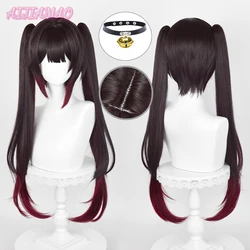 Honkai Star Rail Sparkle Cosplay Wig 72cm Cosplay Wigs Double Pontails Synthetic Hair Heat Resistant Wig + Wig Cap