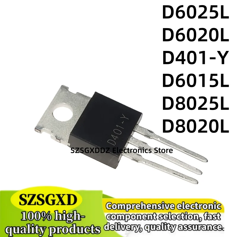 10-20piezas 100% new quality  D401-Y D8025L D6015L D6020L D6025L D8020L TO220 MOSFET
