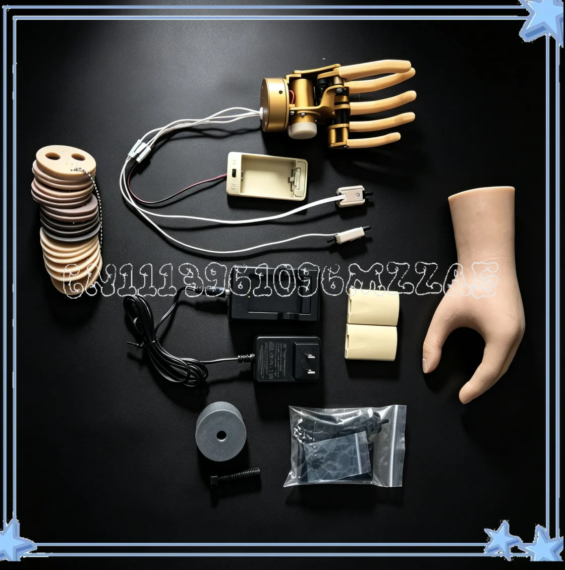 Prosthetic Hand, Five-finger Electromechanical Hand, Battery Power Supply, Upper Limb, A Complete Set of and Training Device
