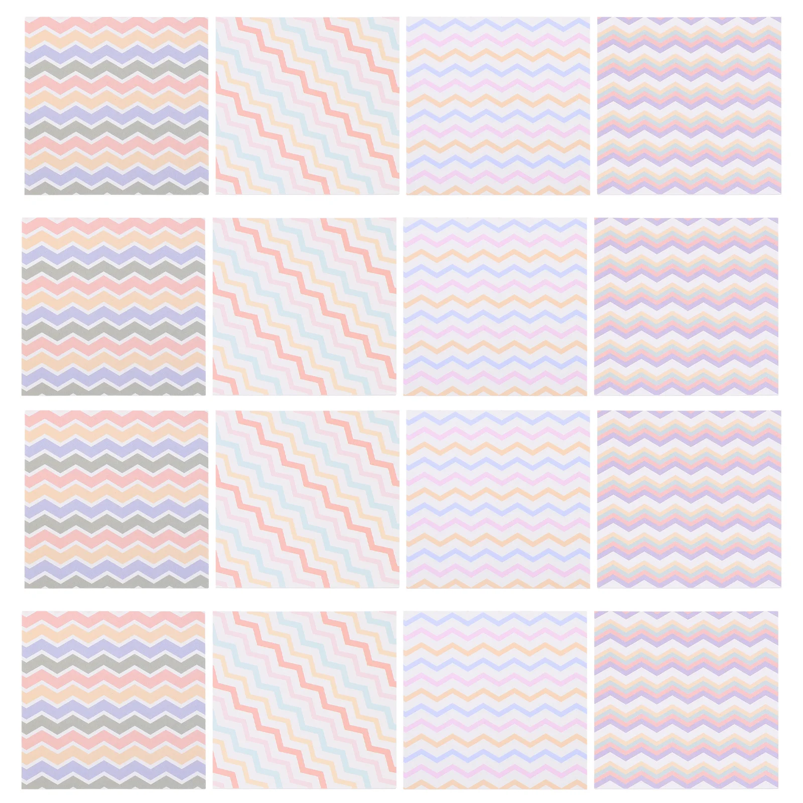 

32Pcs Grid Pattern Note Paper Adhesive Portable Decorative Memo Pads for Office School Home to Do List