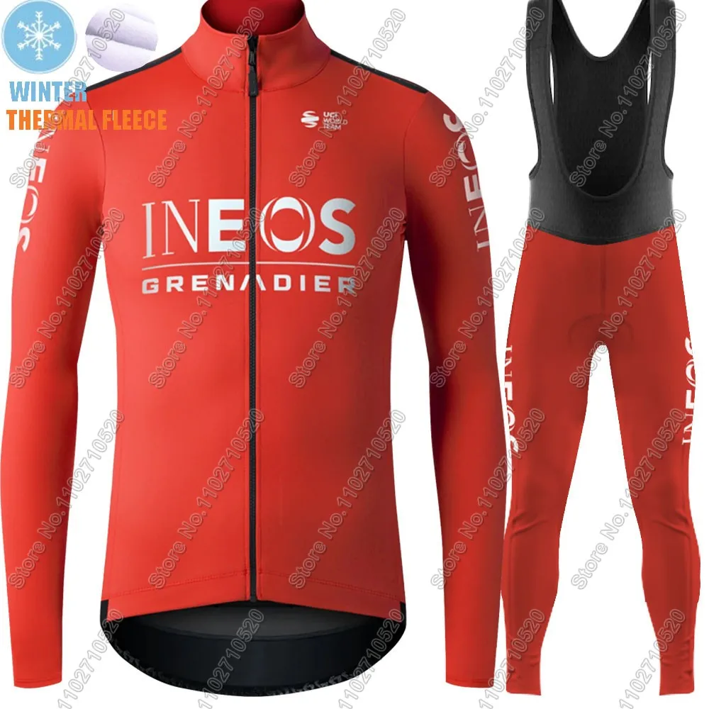 Ineos Grenadier Team 2025 Cycling Jersey Set GB-Envy Long Sleeve Cycling Black Clothing Road Race Bike Jacket Suit MTB Pants