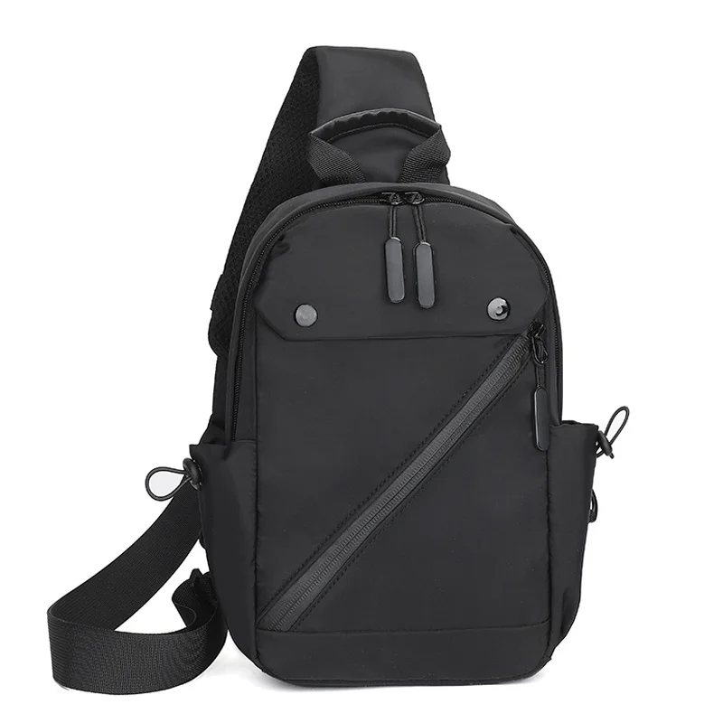 High Quality Nylon Men's Chest Packs 2024 Brand Fashion Solid Color Crossbody Bags Casual Travel Anti-theft Shoulder Bag Pocket