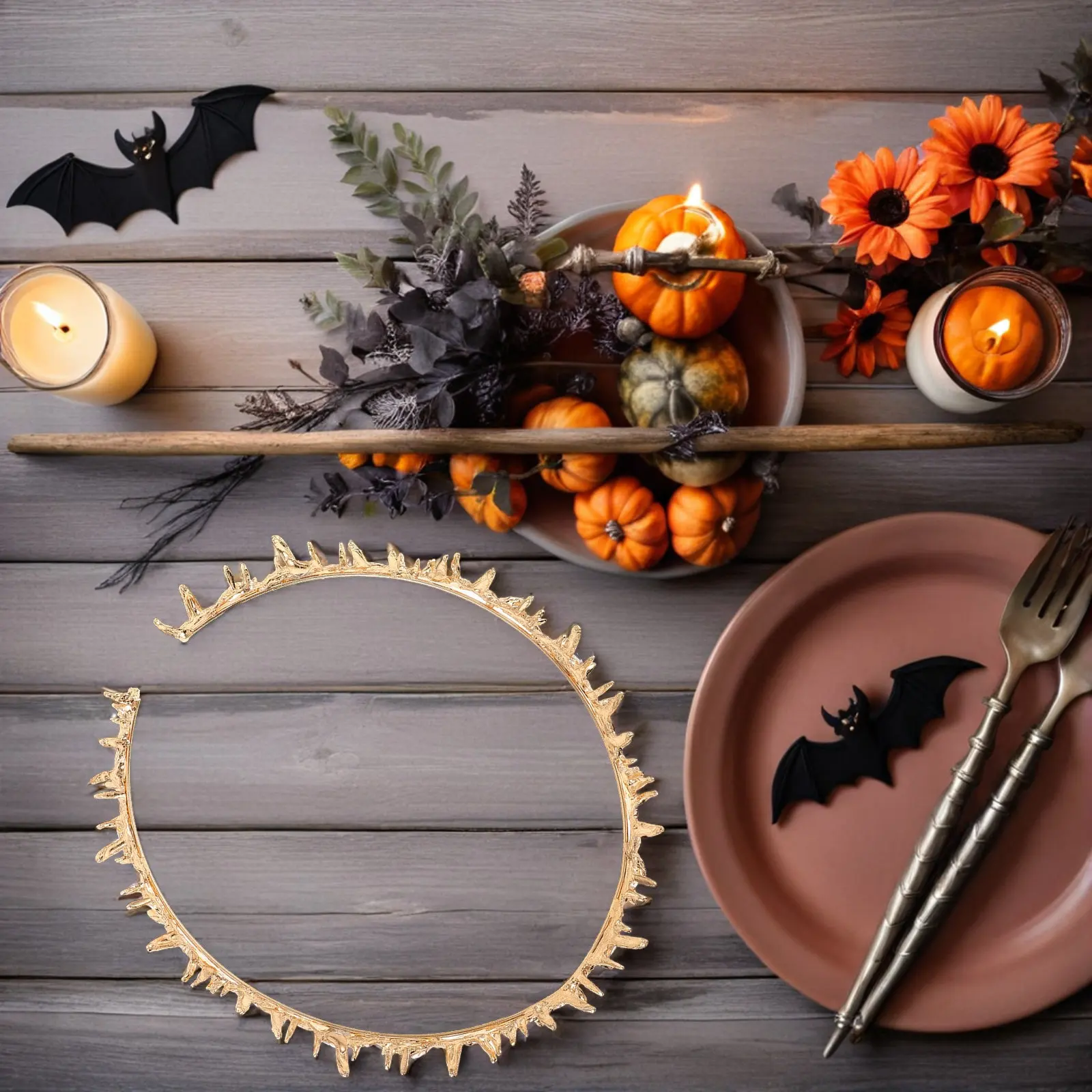 

Thorn Crown Headpiece Halloween Crown Tiara for Women Gothic Cosplay Party Hairband Queen King Costume Accessories Birthday Prom