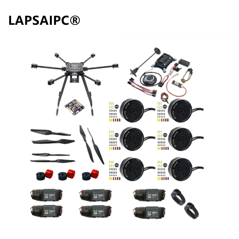 Lapsaipc for 850mm for Hexa-Rotor Frame for X-Roter ZD850 Full Carbon Fiber 40A ESC APM2.8 / Pixhawk 2.4.8 5010 380KV