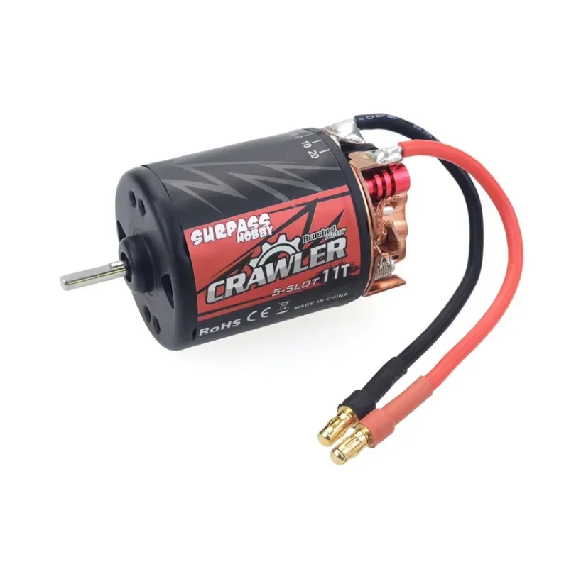 محرك Surpass Hobby 550 متعدد الفتحات مع 80A مقاوم للماء ESC - 10T/12T/16T/20T لقارب سيارة TRAXXAS TRX4/TRX6 & WLtoys RC