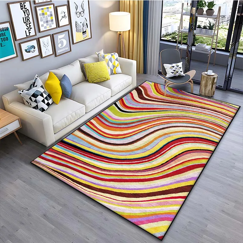 London Fashion P-Paul Smith Printed Floor Mat Carpet 15 Sizes Living Room Bedroom Bedside Sill Bathroom Floor Mat Home Decor