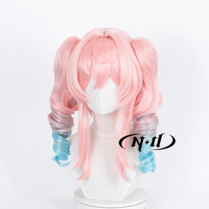 Parrucche Cosplay ND Hyacine Honkai Star Rail Gioco Cos Parrucca di capelli rosa per Comic Con Coser Costume Festa a tema Sintetico resistente al calore