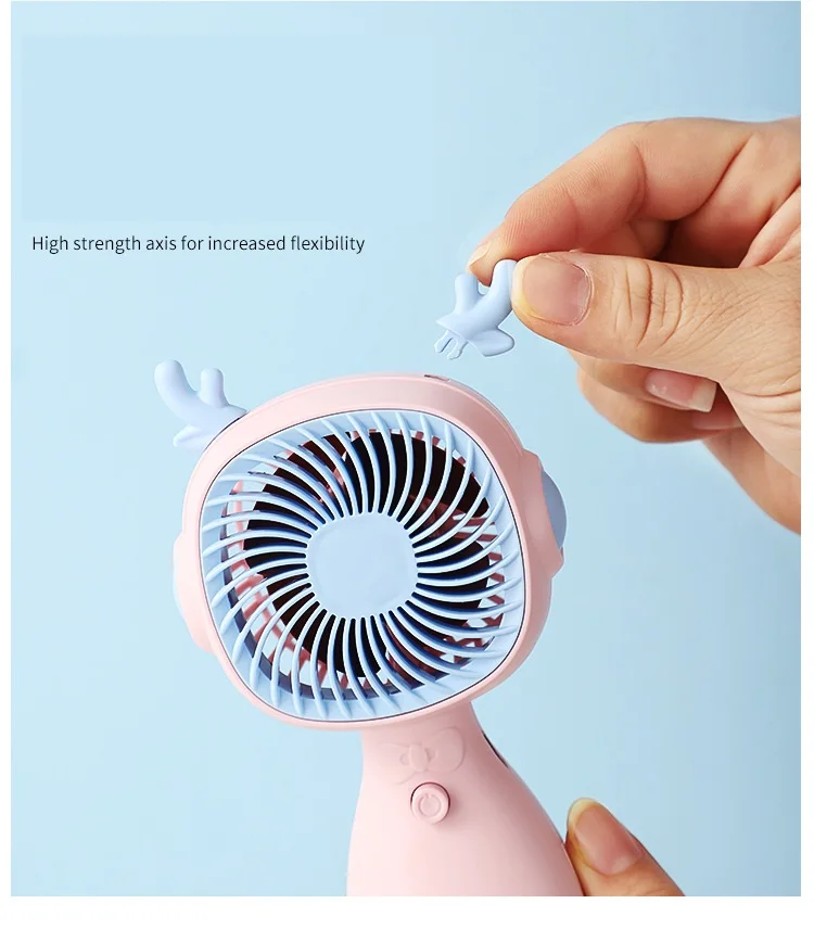 Simpatico Mini ventilatore USB ventilatore portatile portatile ricaricabile Mini pratico ventilatore tascabile a basso rumore piccolo ventilatore elettrico dormitorio per studenti
