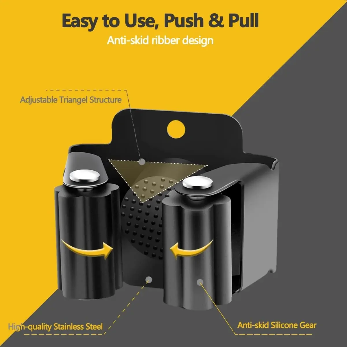 10/1 قطعة الحائط ممسحة كليب حامل ممسحة المنظم رف مع فرشاة المسمار مكنسة شماعات السنانير مقاوم للماء الحمام الرف اكسسوارات