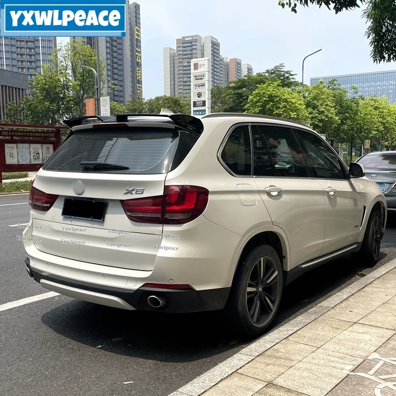 

For BMW X5 F15 Spoiler 2014 2015 2016 2017 2018 ABS Plastic Unpainted Color Rear Roof Spoiler Trunk Wing Body Kit Accessories