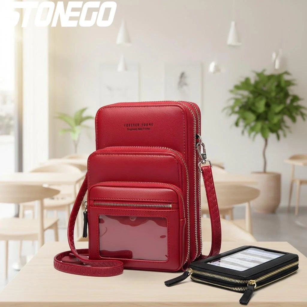 

Women's Fashion Large Capacity Multifunctional Solid Color Touch Screen Crossbody Shoulder Bag Stylish Casual Handbag