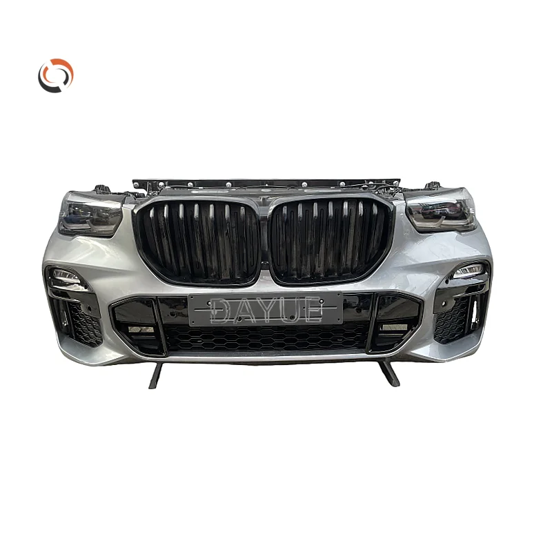 2019-2022 B-MW G05 X5 Front Bumper Assembly Features High Quality Front Bumper Headlights Hot Sale G05 Body Kit