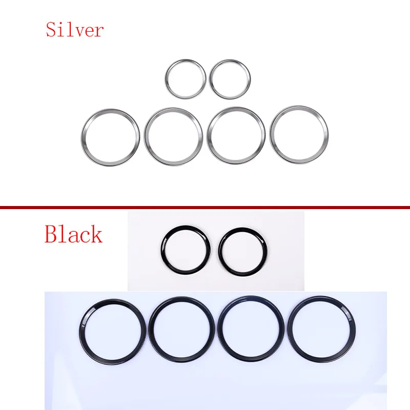 New Gloss Black Style ABS Chrome Door Speaker Ring Trim Car Accessories For Land Rover Discovery Sport 15-17 Car Accessories