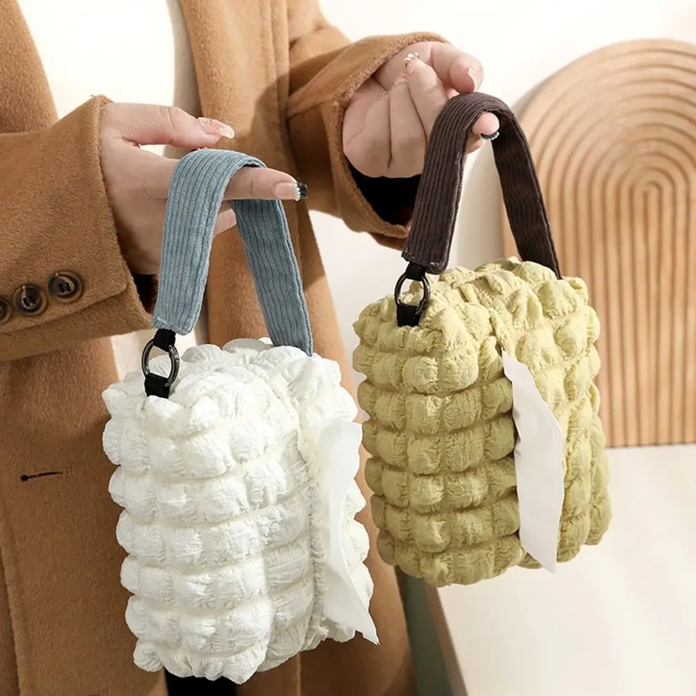 Porta fazzoletti da appendere portatile Borsa riutilizzabile riutilizzabile per salviette umidificate Comoda custodia per cosmetici Custodia per scatola da appendere per fazzoletti