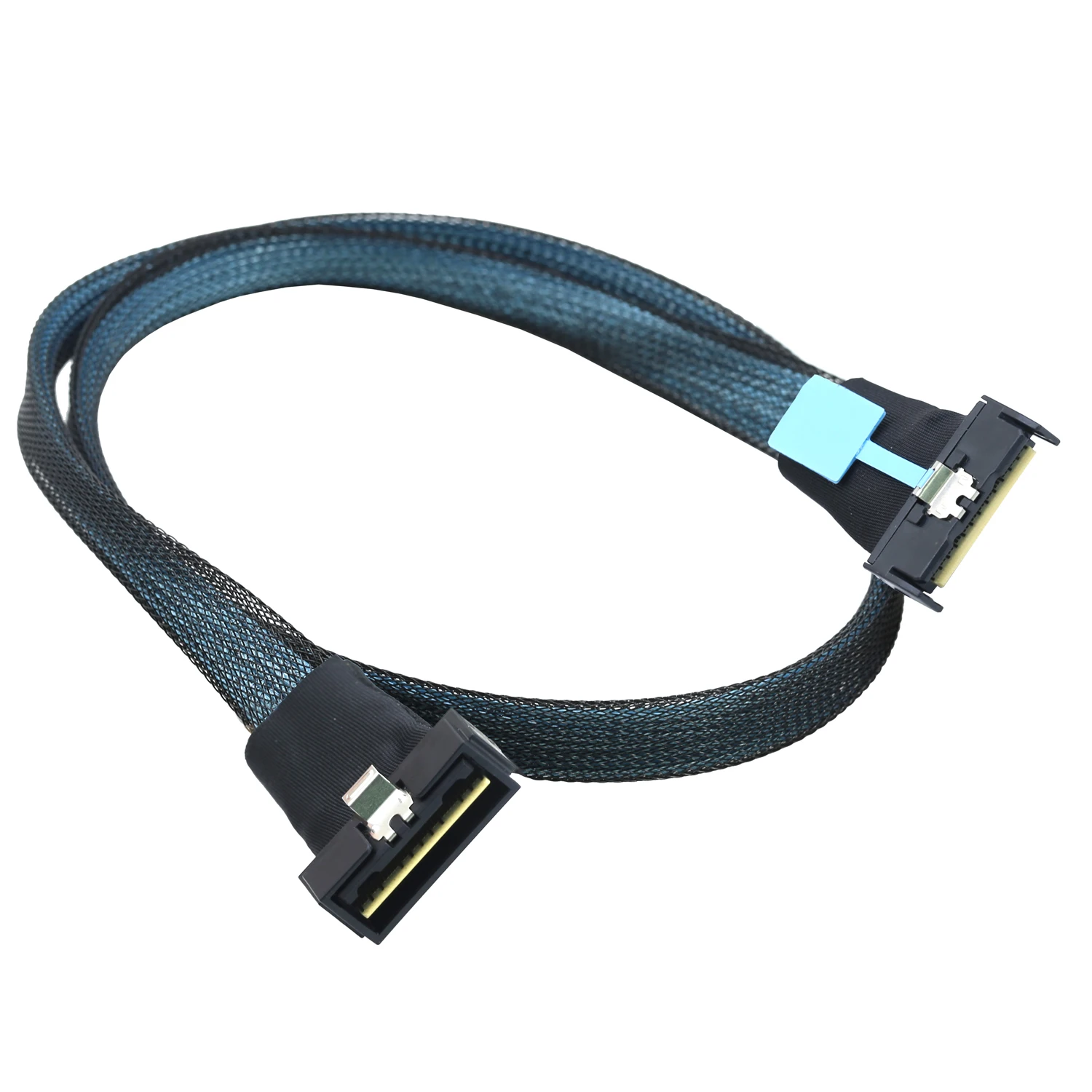 

PCI-E Gen5.0 Mini SAS MCIO 74Pin to LP SlimSAS 8i Low profile SFF-8654 74Pin Slimline SAS 4.0 24 Gbps Extension Cable