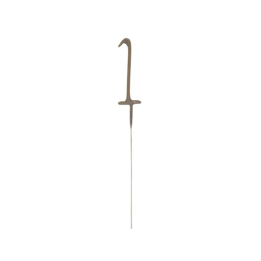 Gold Number 1 Sparkler Flame Birthday Candle, Sparkling Cake Topper, 1st Birthday Party Cake Decoration