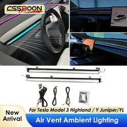Dashboard Ambient Light Interior for Tesla Model 3 Highland 2023+ Y Juniper 26 Car Modification Accessories RGB Atmosphere Lamp