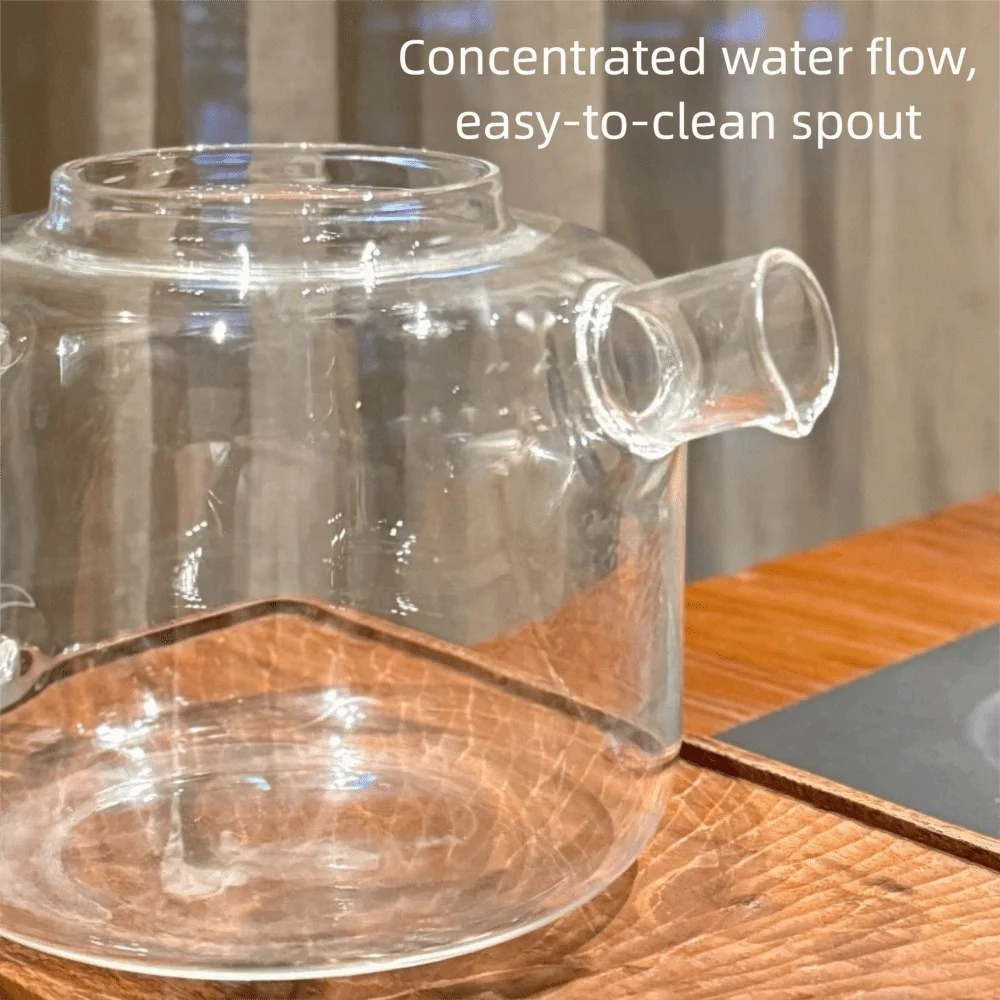 1000ml Glass Teapot Removable Infuser Borosilicate Glass Tea Kettle 304 Stainless Steel Heat Resistant Tea Maker Home view 3