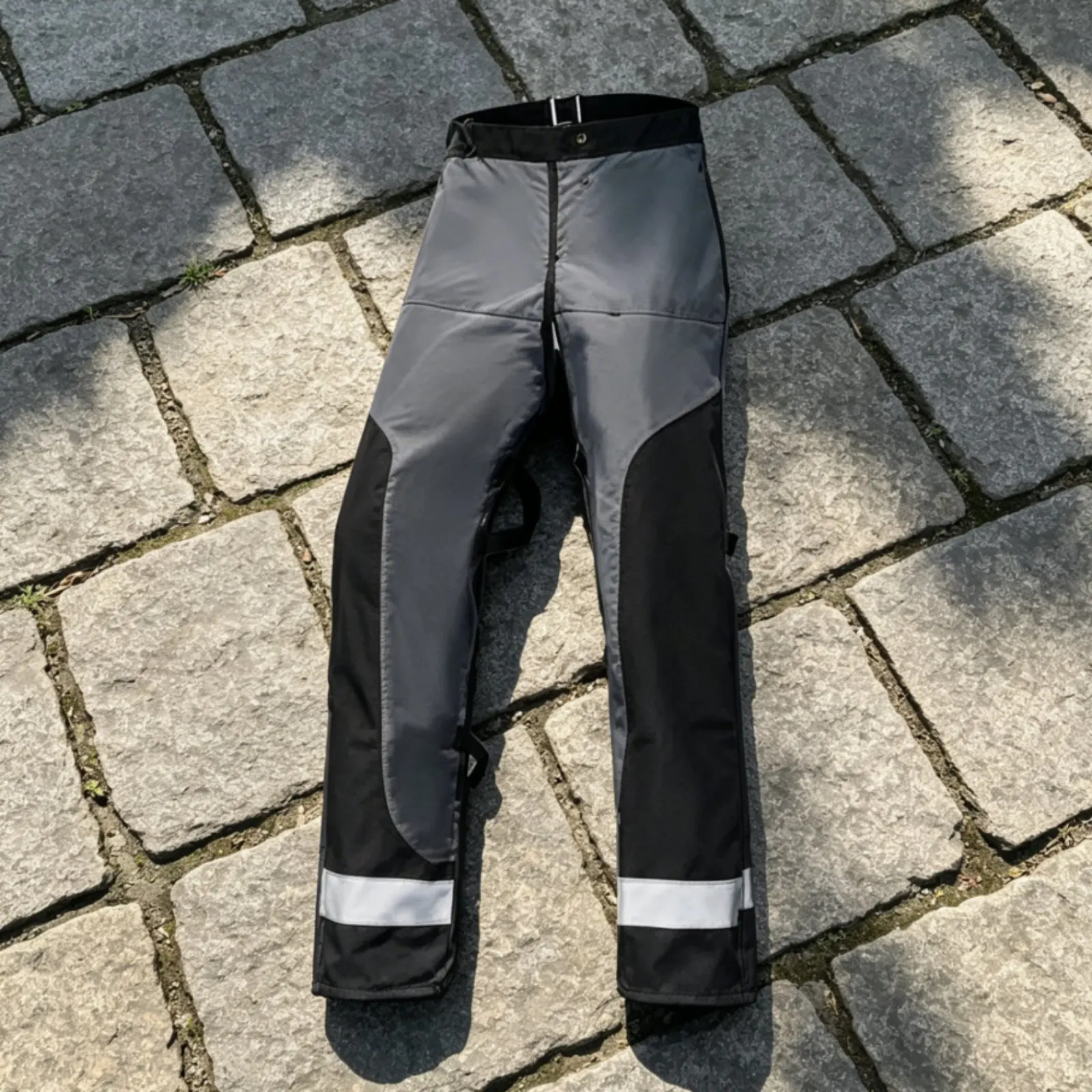 Chainsaw Apron Chaps Adjustable Fit Apron Design Chainsaw Chaps Forestry Safety Pants 8-Layer Protection Reflective Strip