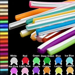 1-10m 6mm 8mm Silicone Neon Strip Tube Bendable Separate Newly Flexible For DIY LED Neon Sign Waterproof IP67