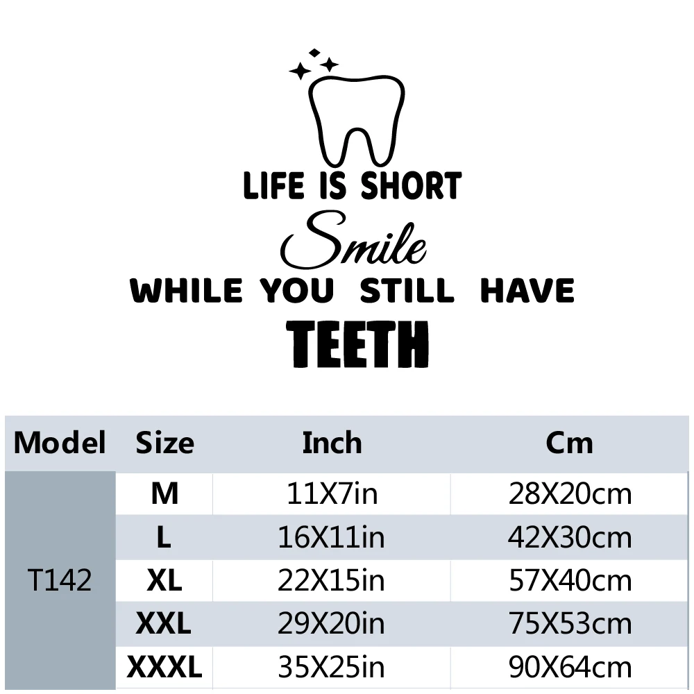 1PC Romantic Dentist Wall Sticker Home Decor Decoration For Home Decor Decoration Accessories Murals