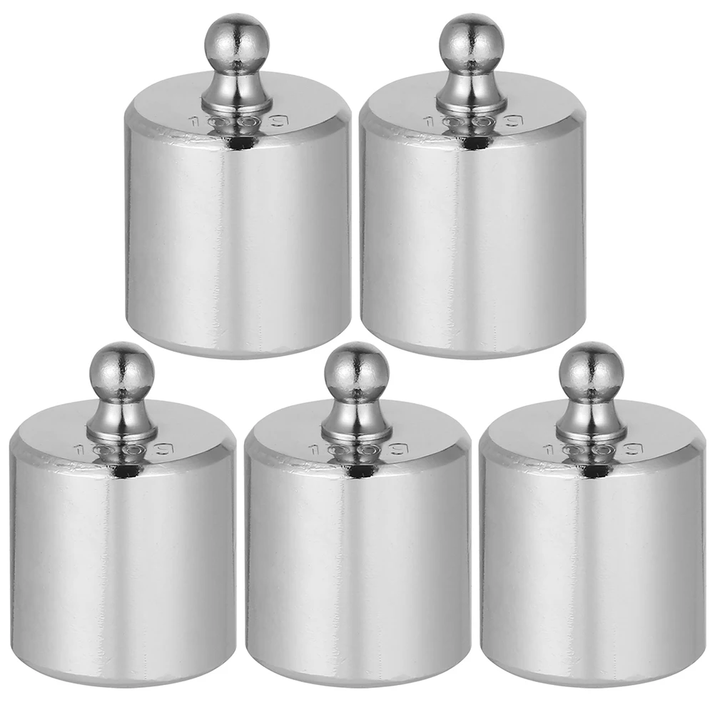 5 pezzi pesi di calibrazione 100g strumenti per bilancia digitale in acciaio inossidabile strumenti di equilibrio accessori per pesatura attrezzature didattiche