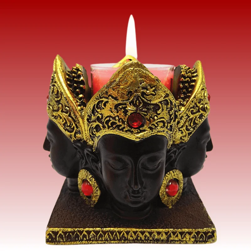 

Четырехсторонняя статуя Будды, ароматерапевтический подсвечник, силиконовая форма, сделай сам, преобразование, смола, гипс, бетон, кристалл, клей, форма