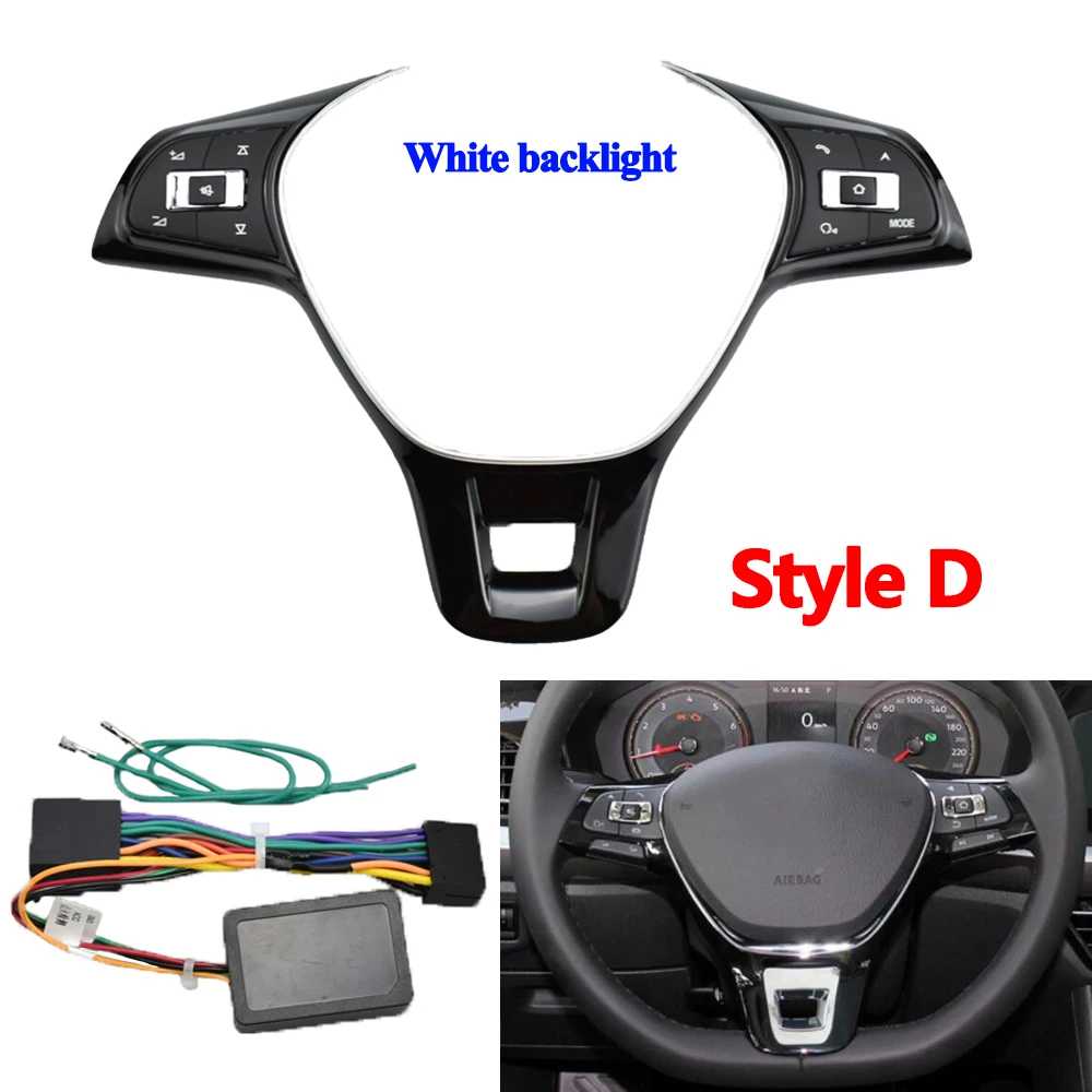 For Jetta Golf Polo Passat Hubs Multifunction Steering Wheel Button Switch Volume Button Audio Switch Phone Button