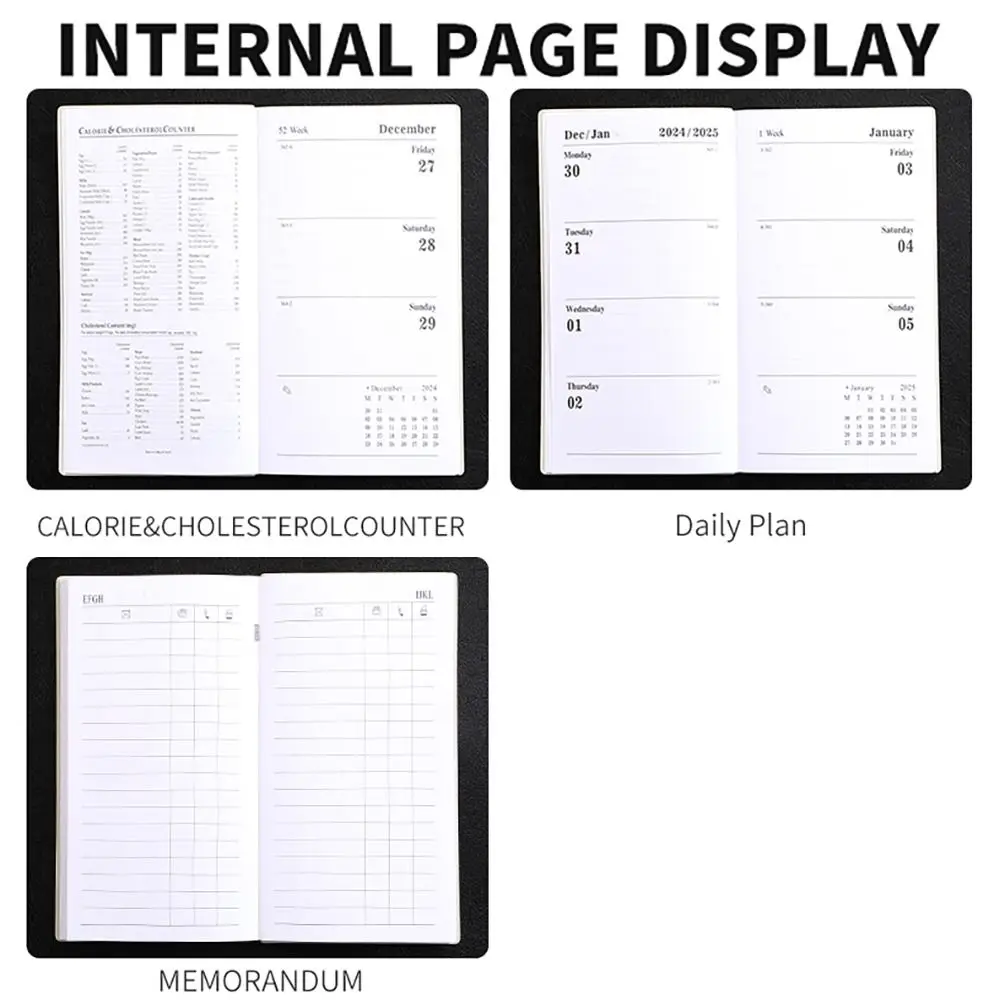 Minimalistisch A6/A7 2025 Agendaboek Engels Met Kalender A5 Notebook Morandi Kleur Om Te Doen Lijst 2025 Planner Notebook Studenten