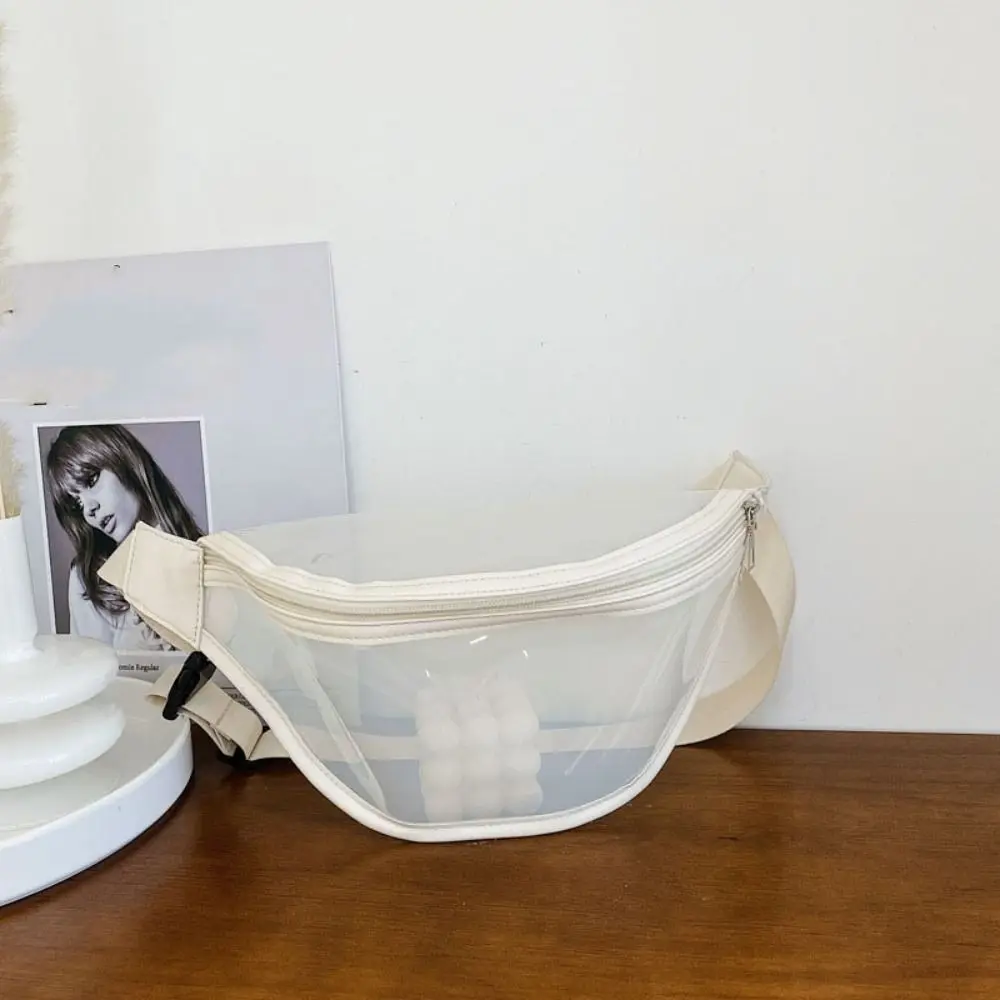 

Waterproof Transparent Waist Bag Chinese Style Shoulder Bag Pvc Chest Bag Banana Bag Message Bag Transparent Pack Outdoor