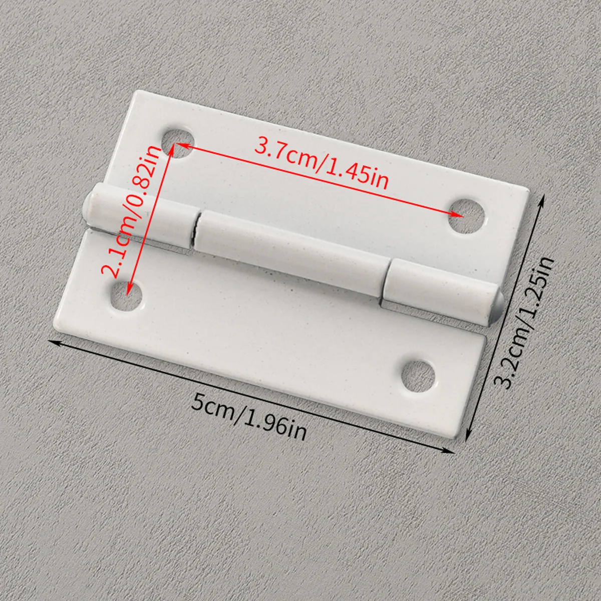 Nuovo stile cinese 50*32mm verniciato a spruzzo bianco cerniera piatta accessori per bagagli hardware 4 fori