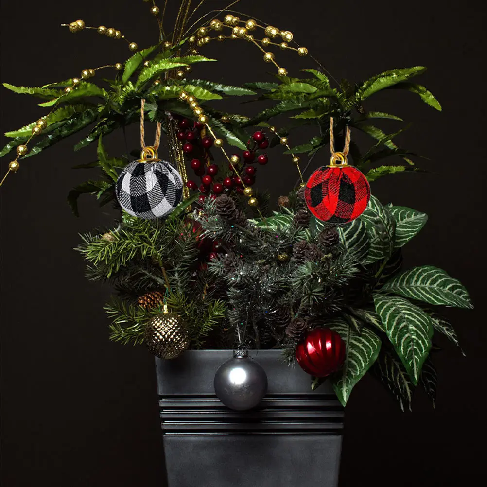 

36Pcs Christmas Tree Hanging Decor Delicate Balls Pendant for Home Bar Office Coffee Shop Living Room Bedroom Adornment