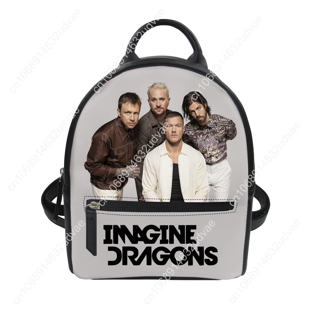 Imagine Dragons Backpack Purse Women Schoolbags Personalized Double Shoulder Bag High Quality Daypack Leather Travel Bag Gift