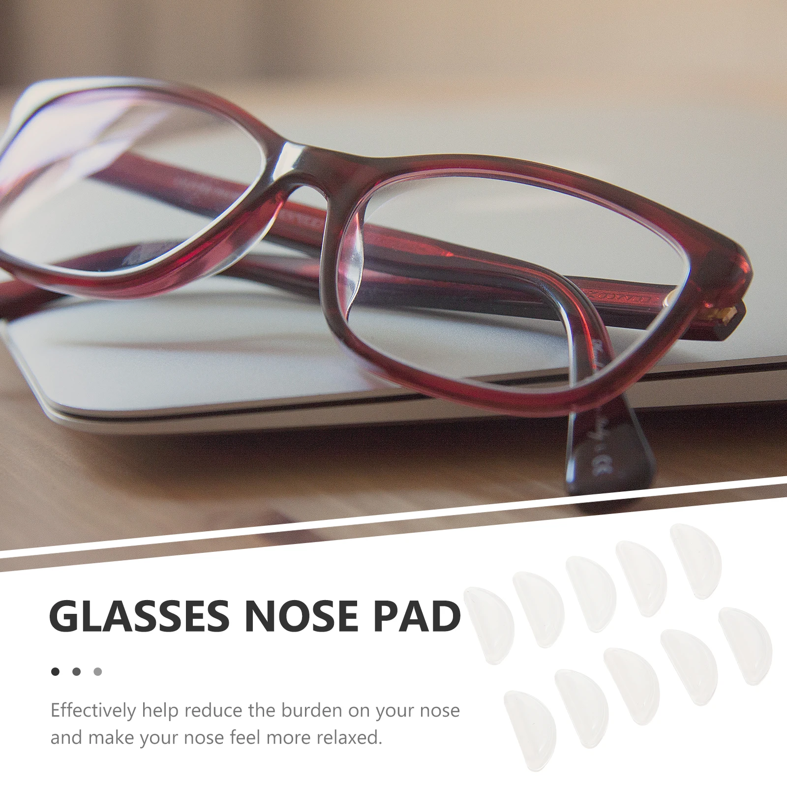 

Glasses Nose Pad Silicone Anti-Slip Replacement Parts For Eyeglasses Plastic Frames Eye Glass Nose Pieces Repair Kit Labor