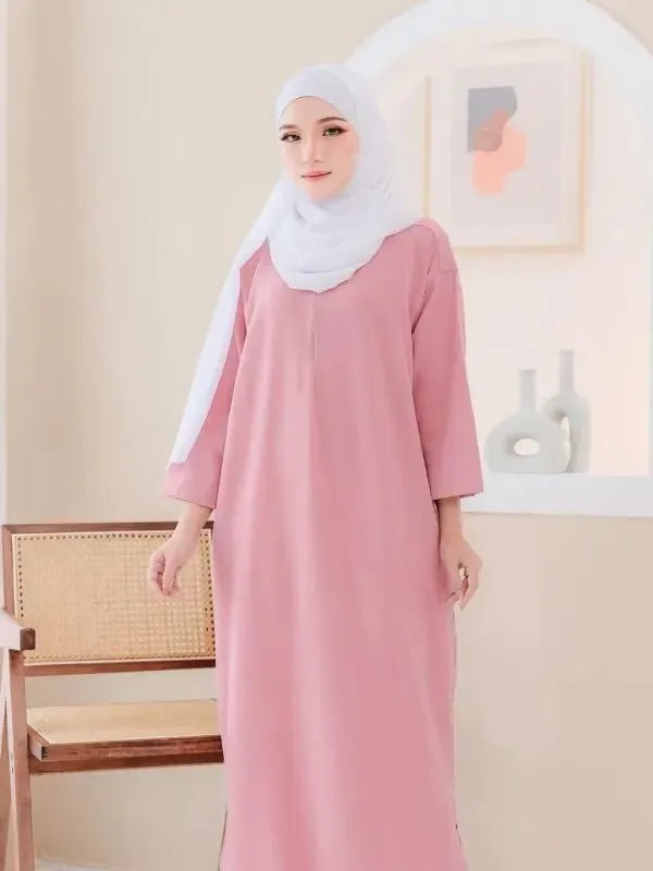 2024 Türkiye's new Muslim casual comfortable super long dress fashion