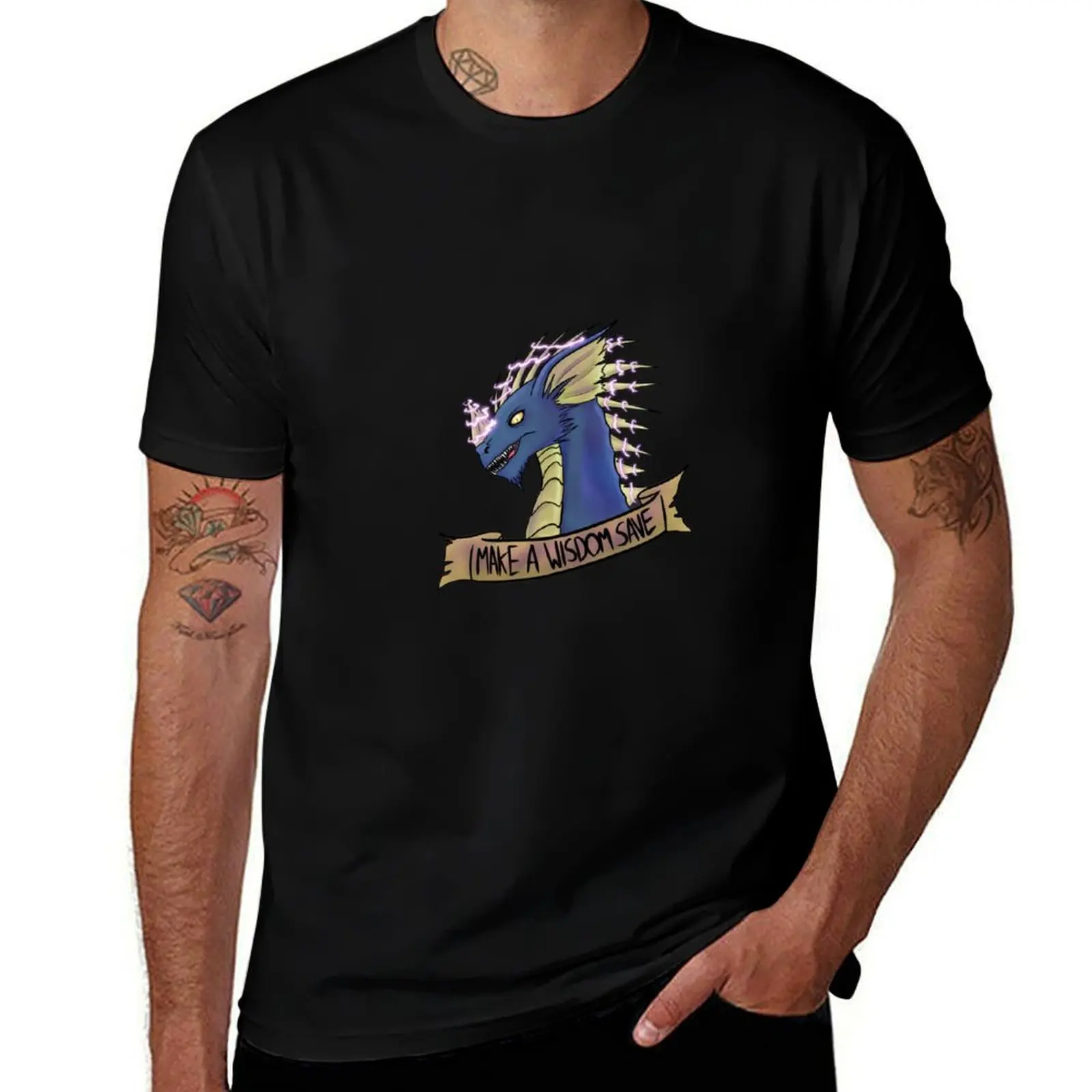 T-shirt léger imprimé « Make a wisdom save »